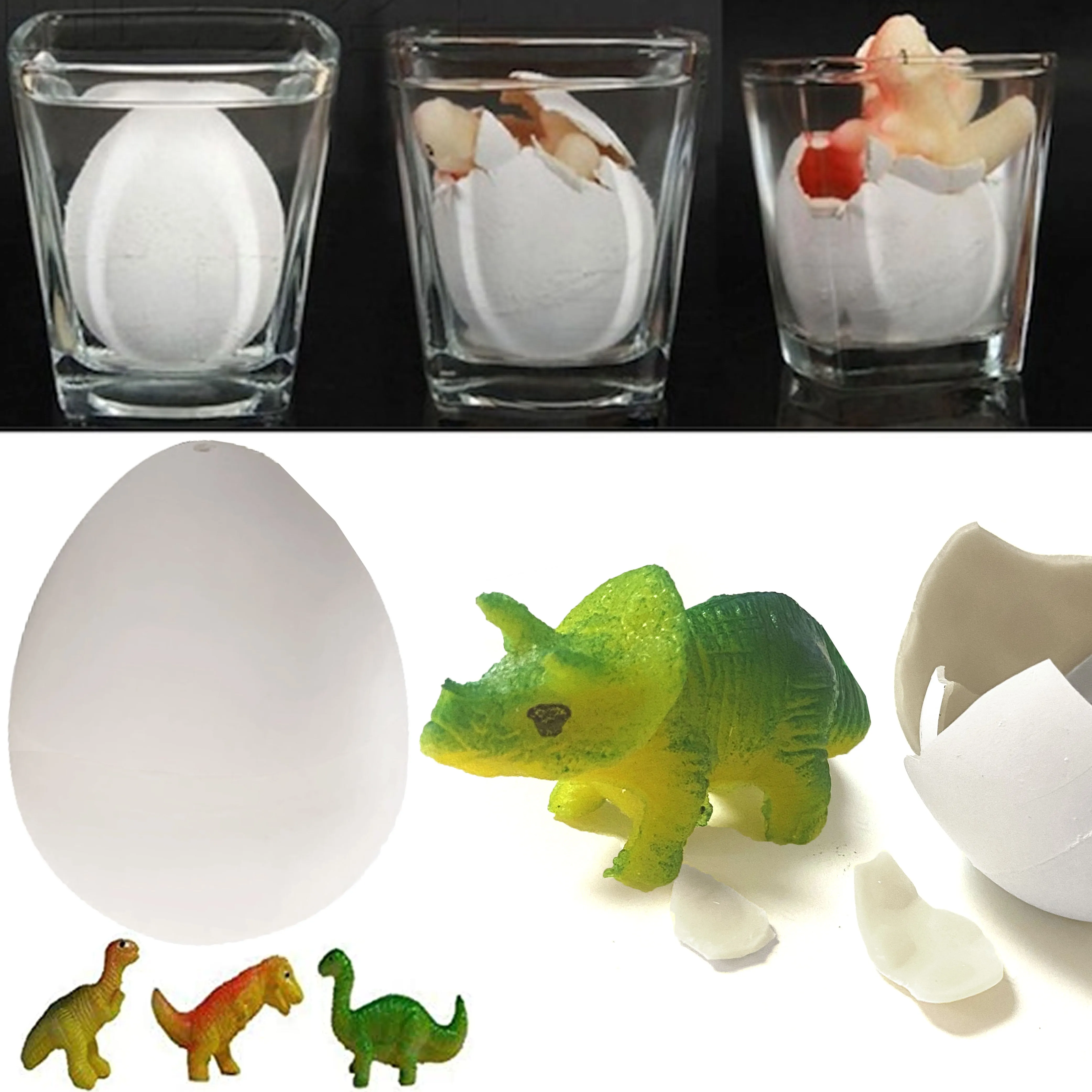 1 Dino Egg Break Open Dinosaur Eggs Discover Arqueology Science Toys Kids Age 3 