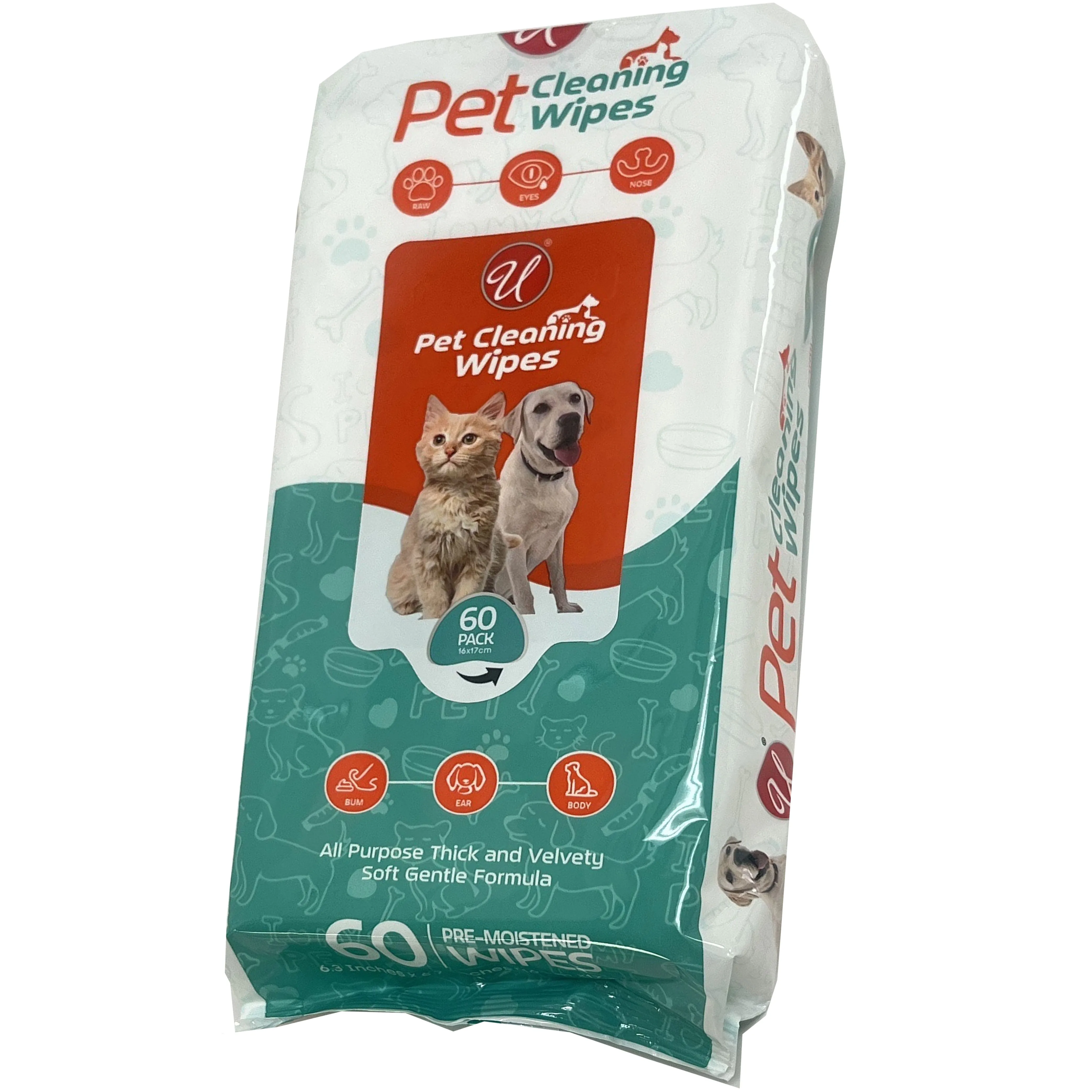 12 Pk Pets Grooming Wipes Dog Cat Dry Bath Wash Clean Ears Nose Butt Paws 720ct