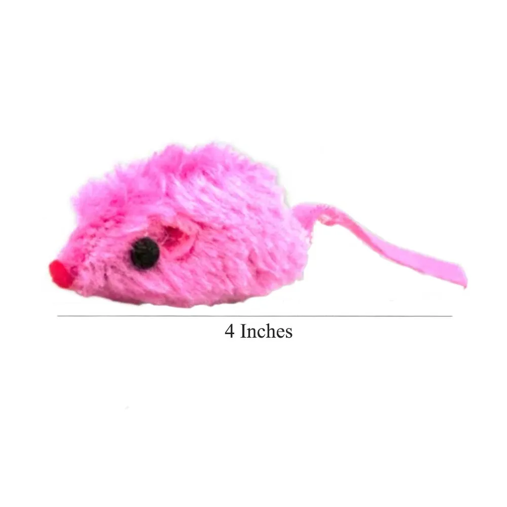18PC Play Furry Cat Toy Pet Exercise Kittens Interactive Catch Mice Mouse Indoor