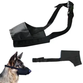 2 Medium Pet Dog Mouth Muzzle Grooming Mask Nylon No Bark Bite Chewing Adjust