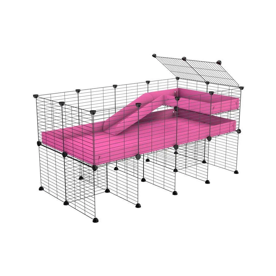 4x2 C&C Cage with Loft, Ramp & Stand