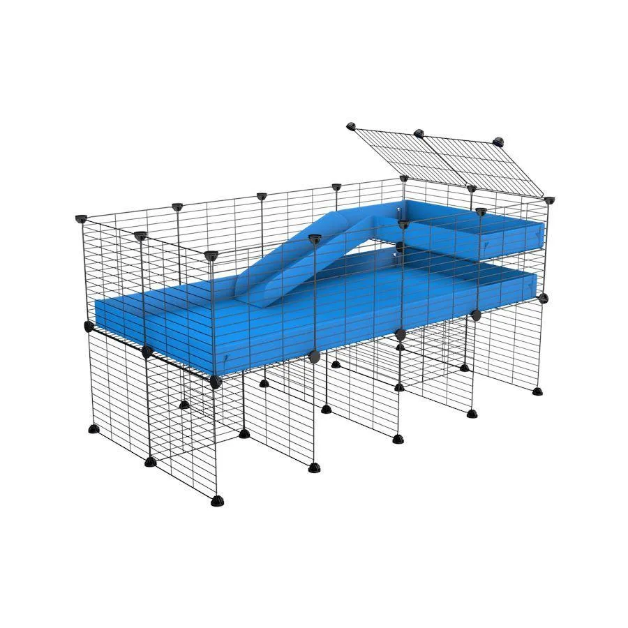 4x2 C&C Cage with Loft, Ramp & Stand