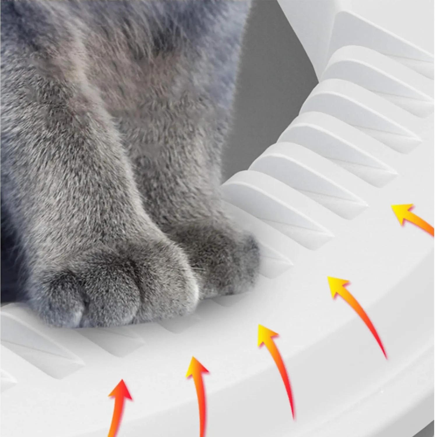 AllPetSolutions Cat Litter Tray with High Sides & Scoop, Brown - S/L