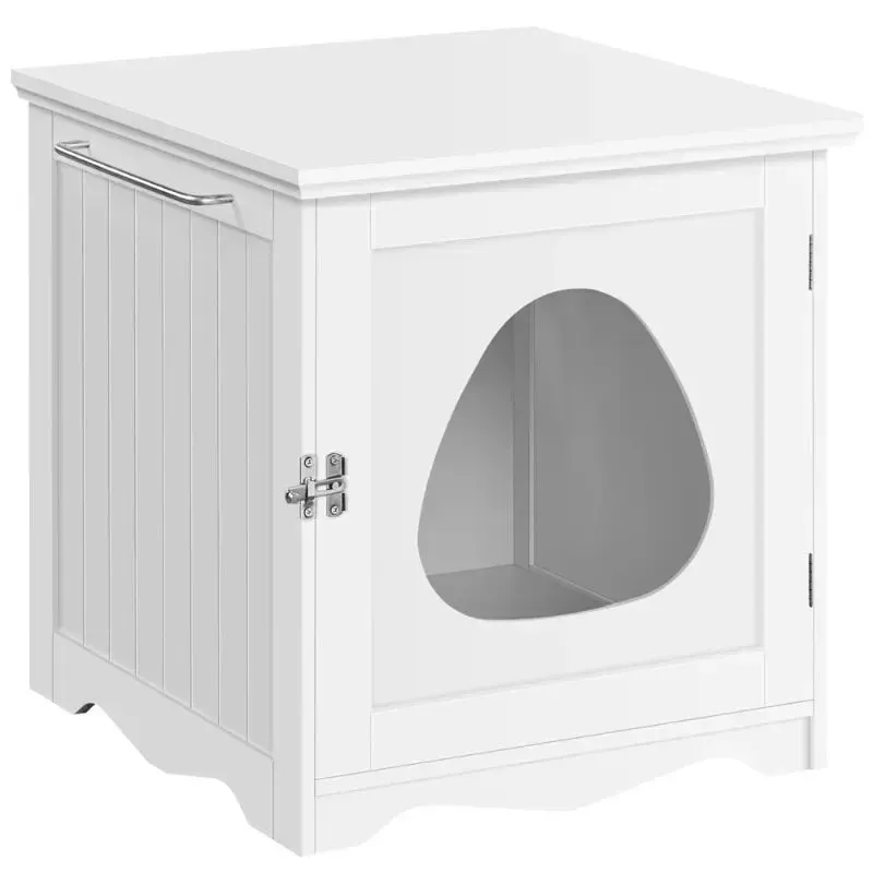 Anniepaw Chic Hideaway Cat Litter Station: Dual-Purpose Side Table and Litter Box Enclosure
