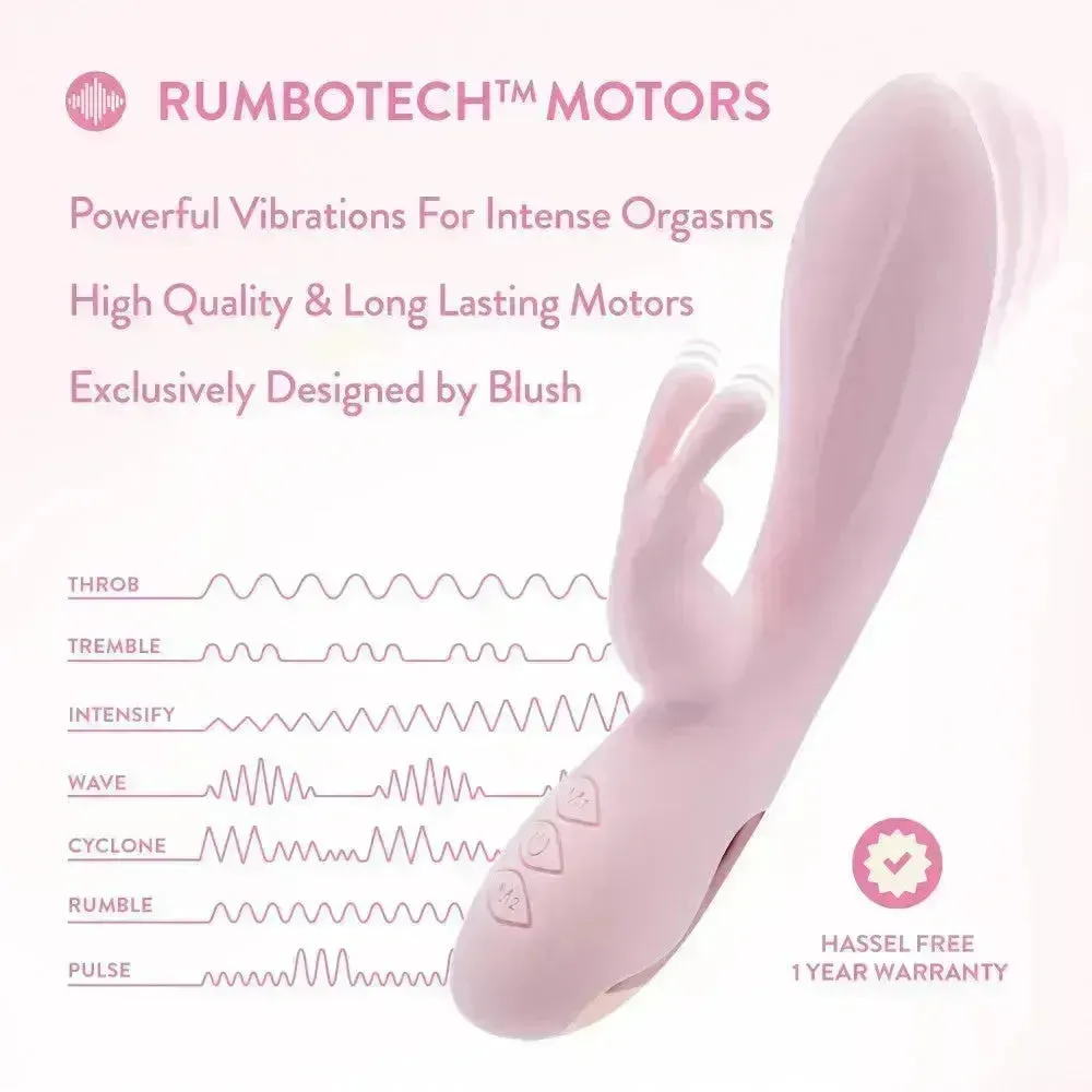 Blush - Morgan -  19.7 cm USB Rechargeable Rabbit Vibrator