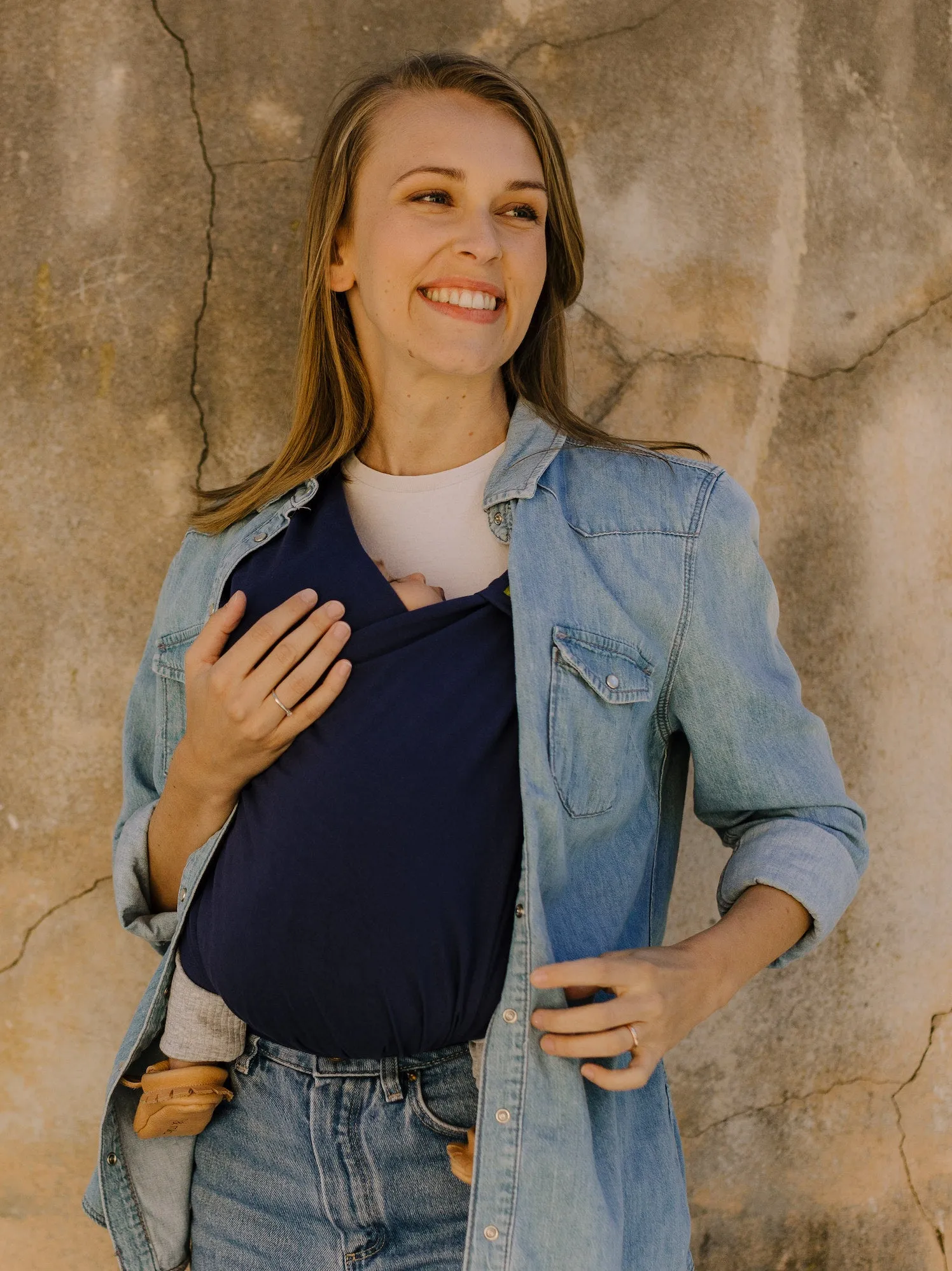 Boba Bliss Baby Carrier in Navy Blue