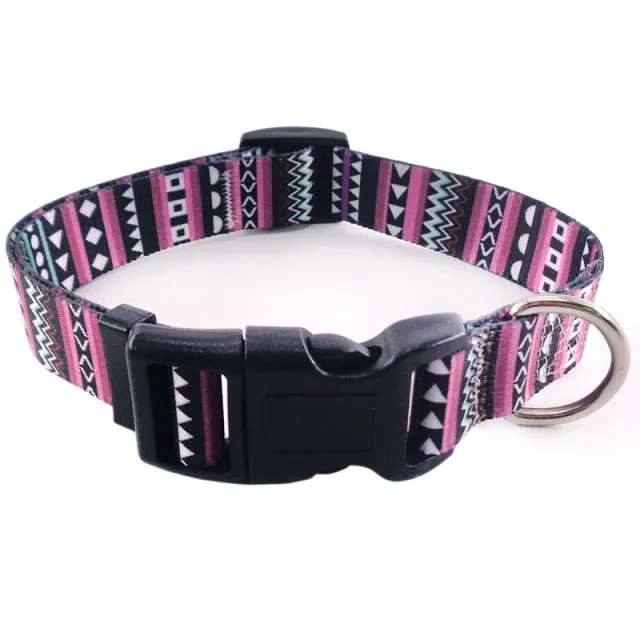 Bohemian Printing Dog Collars