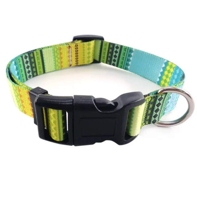 Bohemian Printing Dog Collars