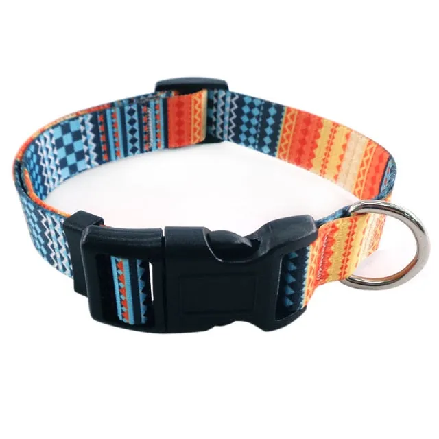 Bohemian Printing Dog Collars