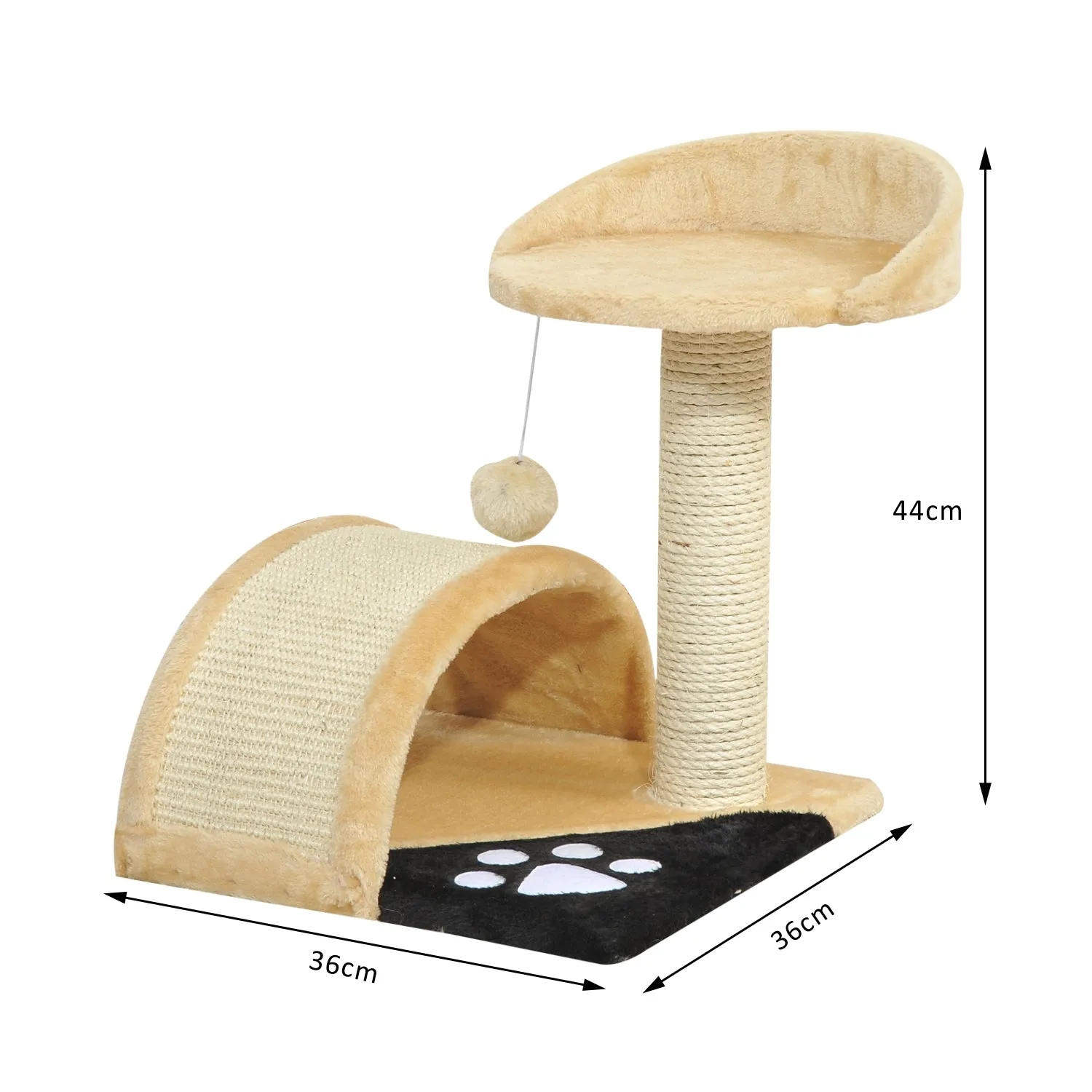 Cat Tree, 36Lx36Wx44H cm –Beige