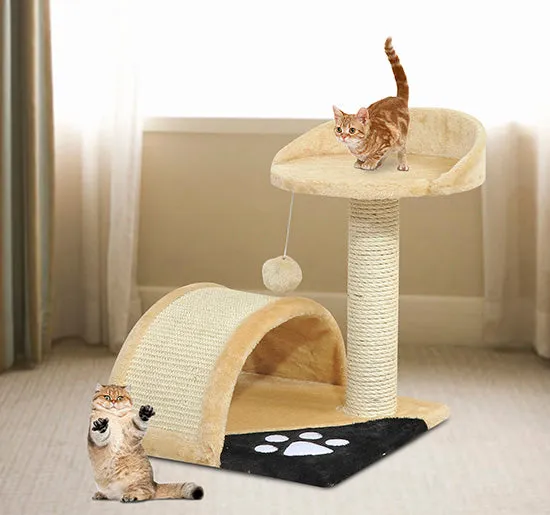 Cat Tree, 36Lx36Wx44H cm –Beige