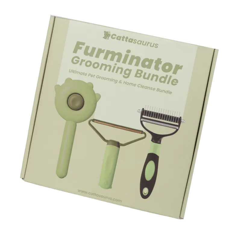 Cattasaurus™ Ultimate Grooming Kit for a Fluffier, Happier Cat!