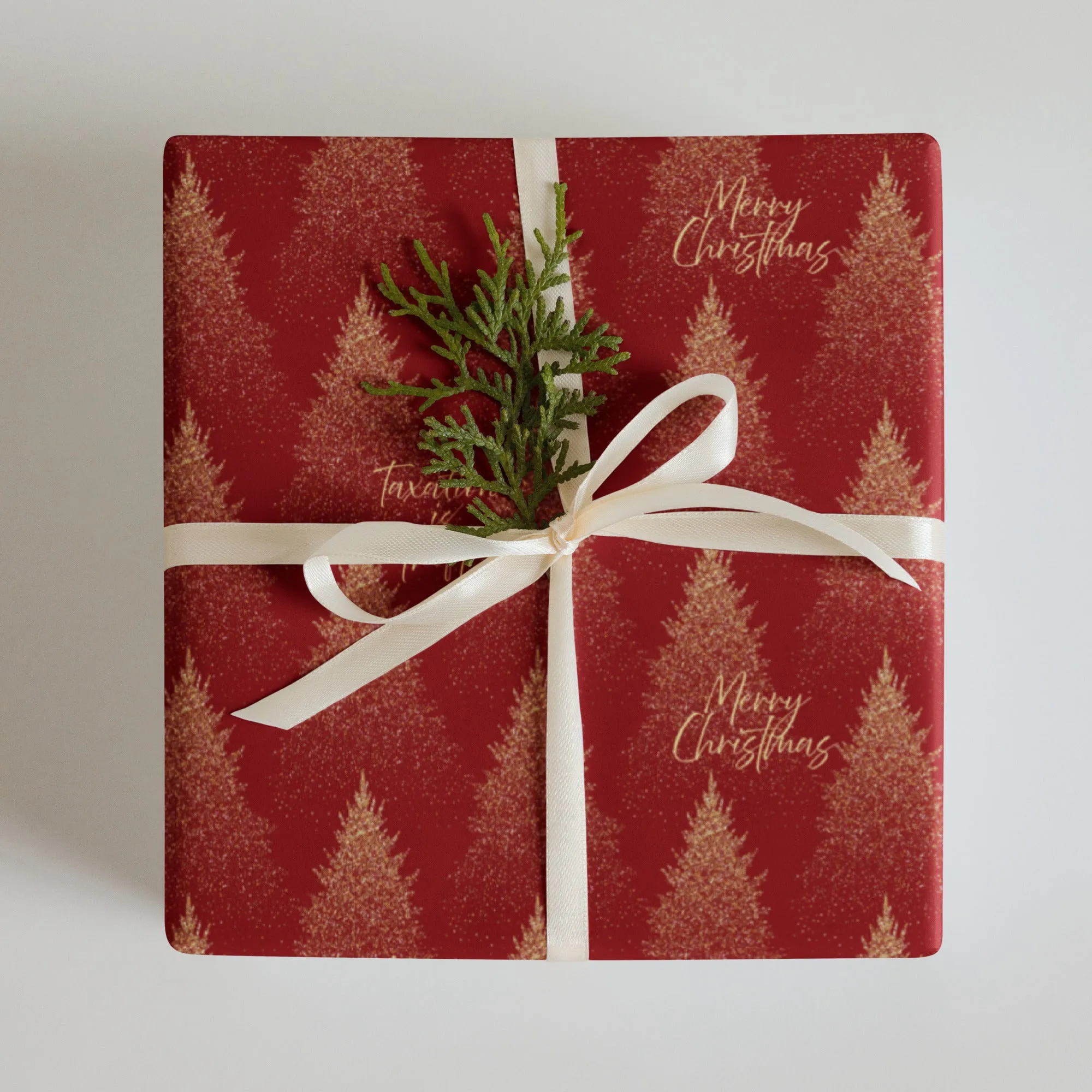 Christmas Trees Taxation is Theft Wrapping Paper