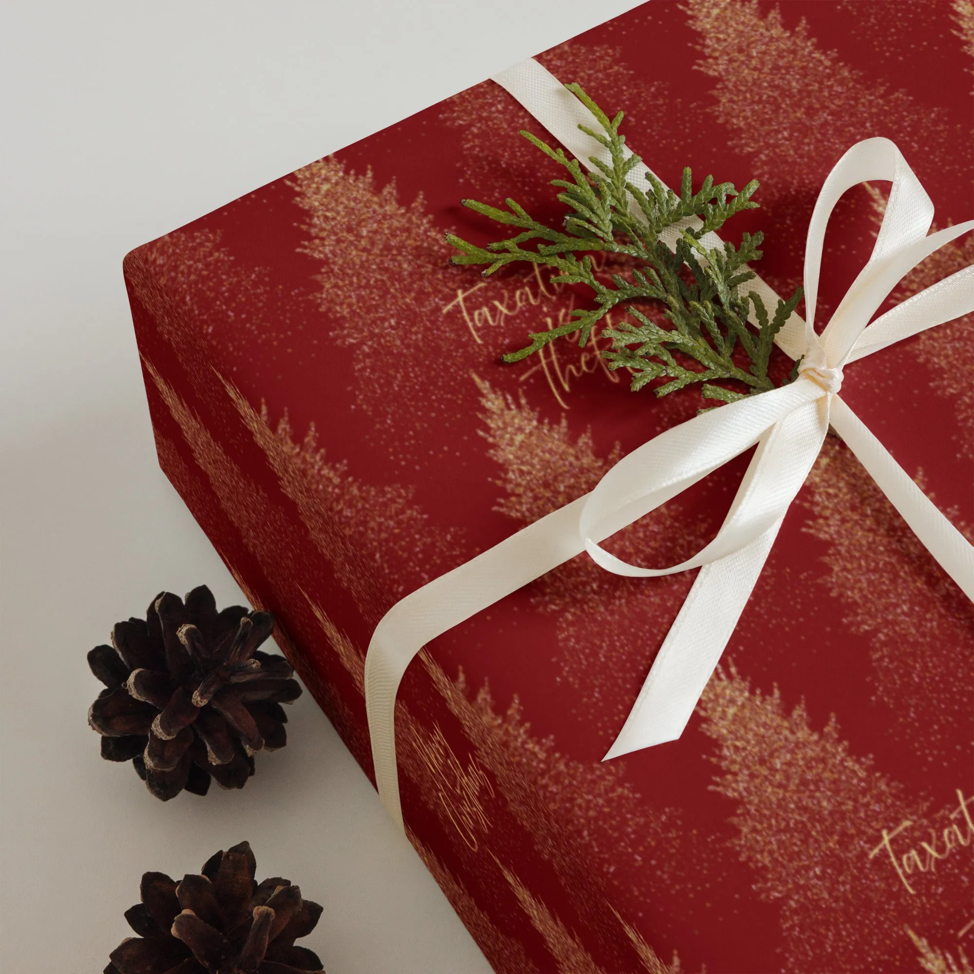 Christmas Trees Taxation is Theft Wrapping Paper