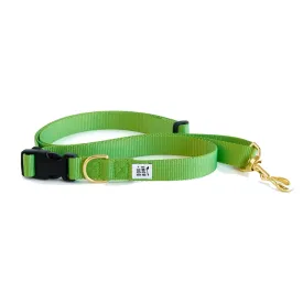 Dog Bone Adjustable Leash 3-6ft, Hand Held/ Hands Free, Greenery (Lime Green)