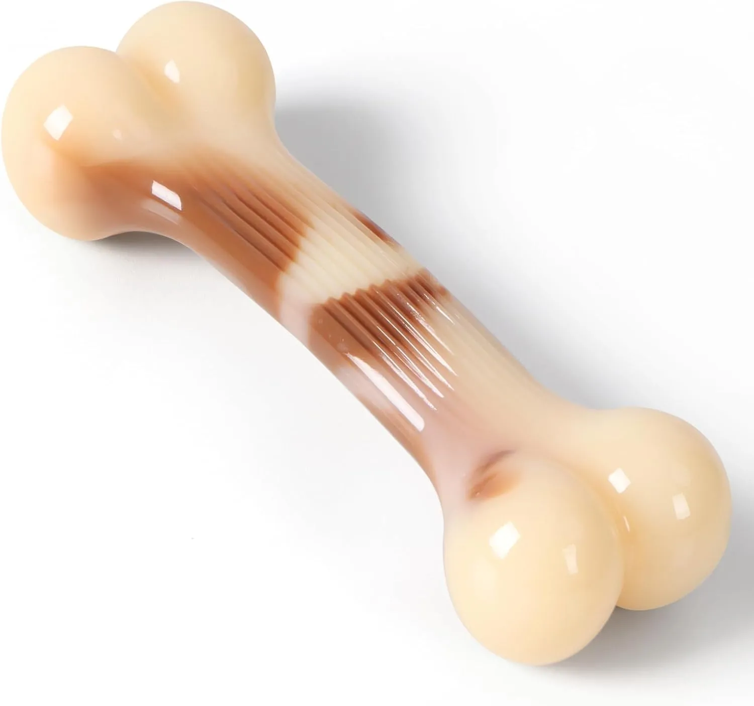 Dog Bone Goodie Bone Indestructible Chew Toy for Aggressive Chewers, Long Lasting Nylon Bone Tough Durable Dog Toys Puppy Toys Teeth Cleaning for Medium and Large Pets - 6"