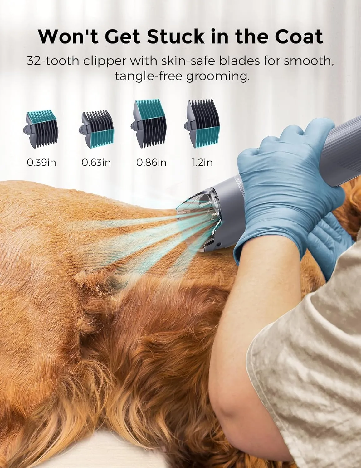 Dog Grooming Kit, FurEase Dog Grooming Vacuum with Dog Clippers for Grooming, 13000Pa Powerful Dog Vacuum for Shedding Grooming with 5 Pet Grooming Tools