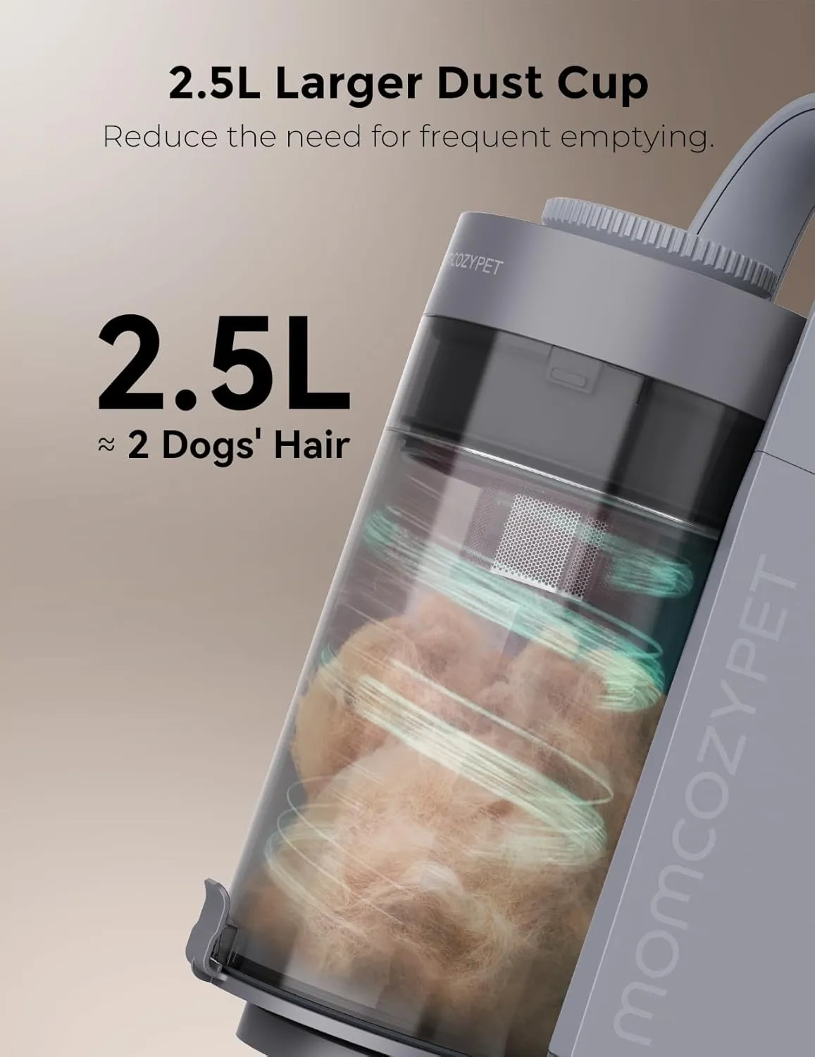 Dog Grooming Kit, FurEase Dog Grooming Vacuum with Dog Clippers for Grooming, 13000Pa Powerful Dog Vacuum for Shedding Grooming with 5 Pet Grooming Tools