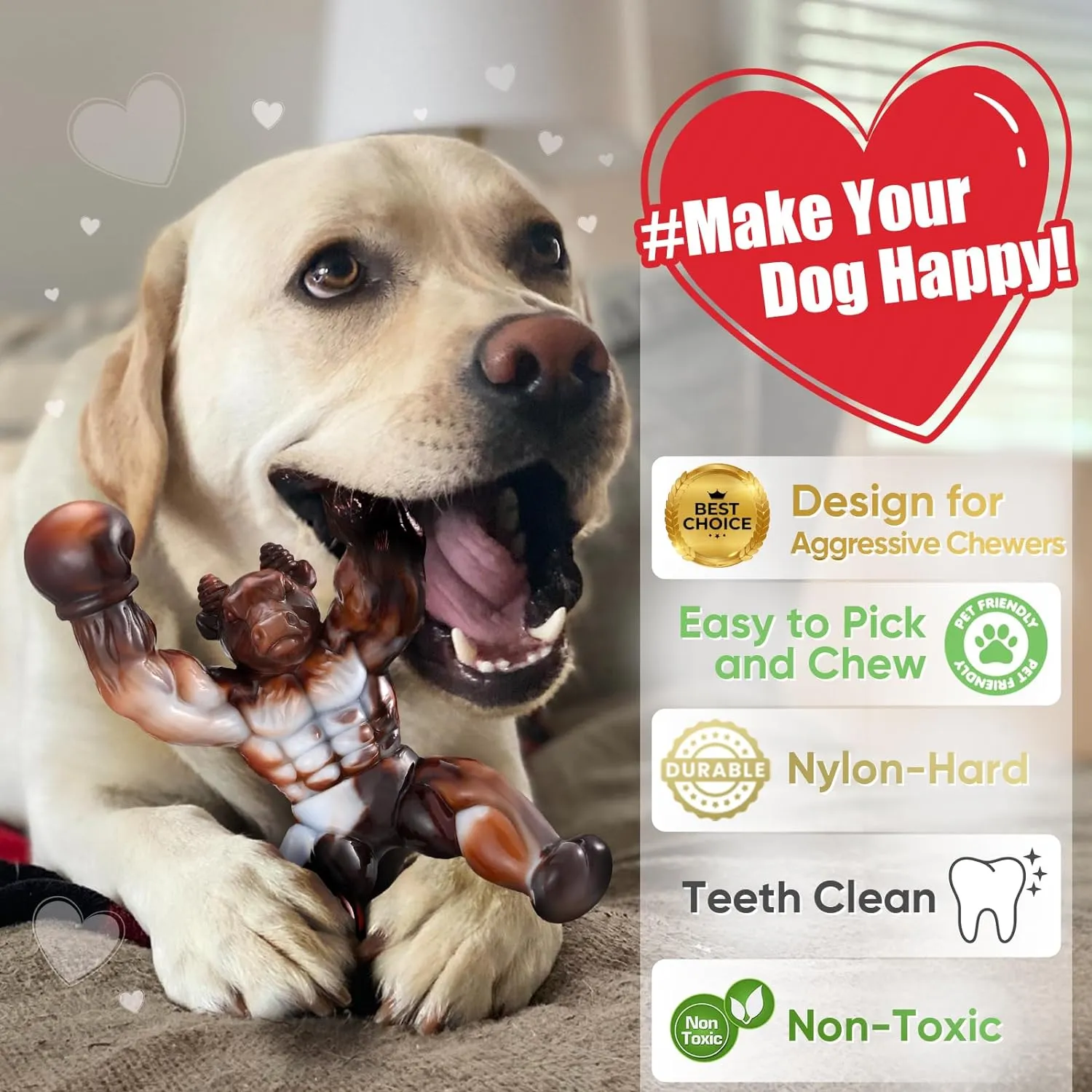 Dog Toys for Aggressive Chewers, Indestructible Dog Toys, Tough Dog Toys for Aggressive ChewersHeavy Duty Durable Toys for Small Medium and Large Breed Dogs