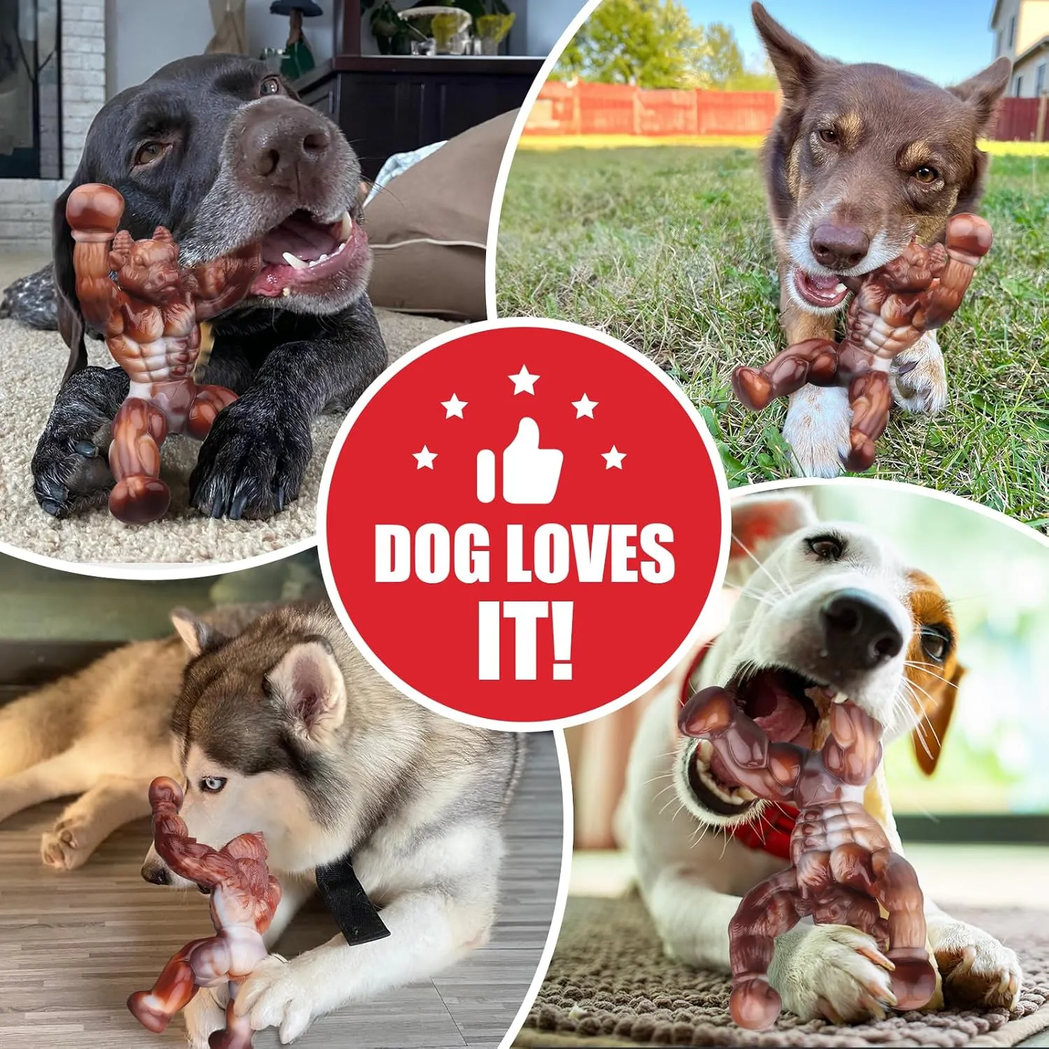 Dog Toys for Aggressive Chewers, Indestructible Dog Toys, Tough Toys for Aggressive Chewers to Keep Them Busy, Dog Chew Toys for Small/Medium/Large Dogs