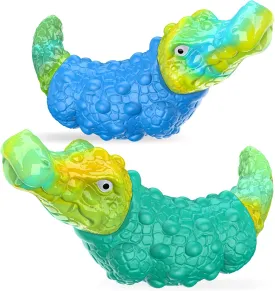 Durable Dog Toys for Aggressive Chewers - 2 Pack Tough Indestructible Squeak Dog Chew Toys for Large Medium Small Dogs and Puppies
