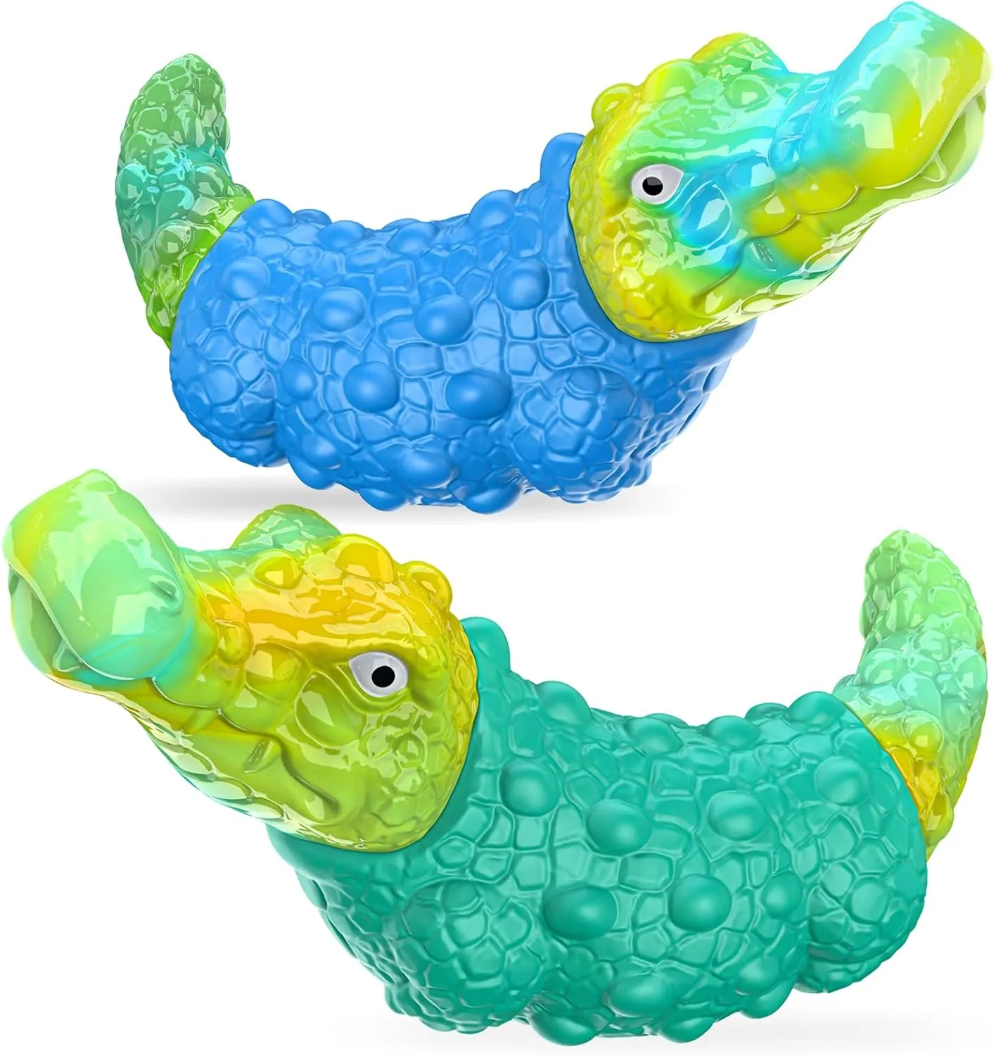 Durable Dog Toys for Aggressive Chewers - 2 Pack Tough Indestructible Squeak Dog Chew Toys for Large Medium Small Dogs and Puppies