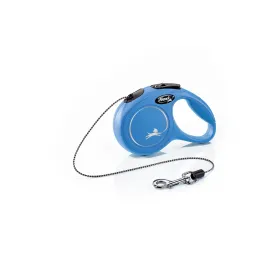 Flexi Classic Tape Rectractable Dog Leash - 33 Lbs - Blue - Small - 16 Feet
