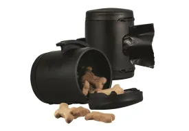 Flexi Multi-Box Retractable Dog Leash Attachment Compartment for Treats and Wastebags - Black