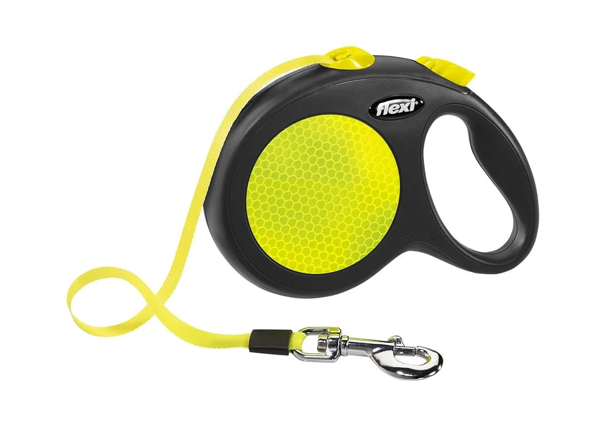 Flexi New Comfort Classic Retractable Dog Leash - Neon - Large - 10 Feet