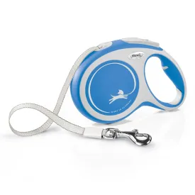 Flexi New Comfort Tape Rectractable Dog Leash - 110 Lbs - Blue - Large - 26 Feet
