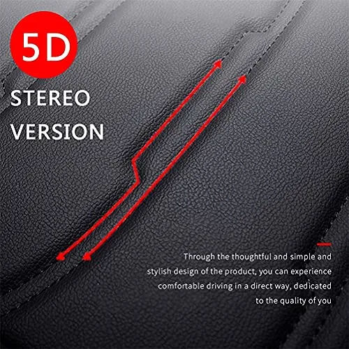 Front & Rear Seat Covers for Chevy Chevrolet Bolt EV EUV Car Seat Cover Luxury PU Leather Comfortable Wear Resistant Black