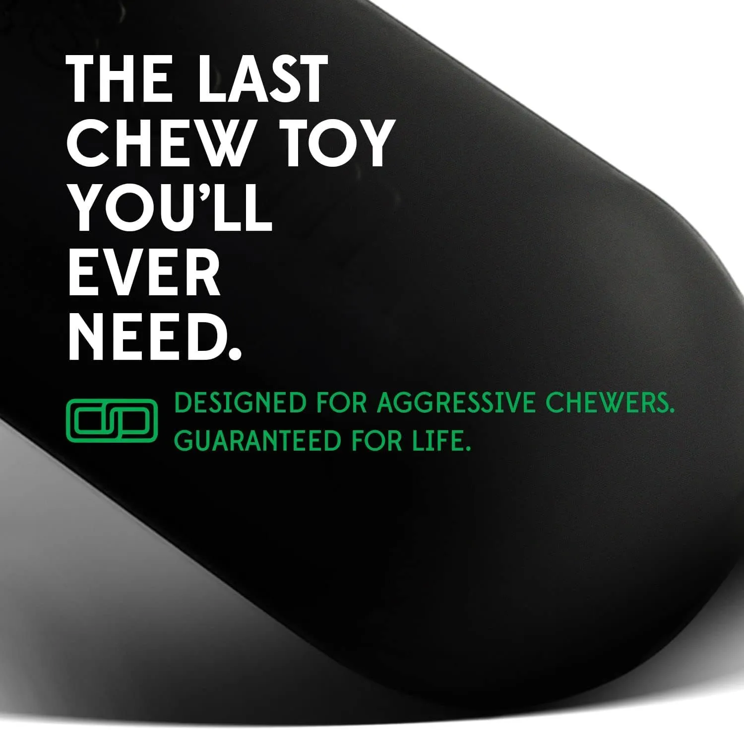 Goughnuts  Dog Toys for Aggressive Chewers | Virtually Indestructible Dog Toy Stick for Small Breeds | Heavy Duty Dog Toy | Green