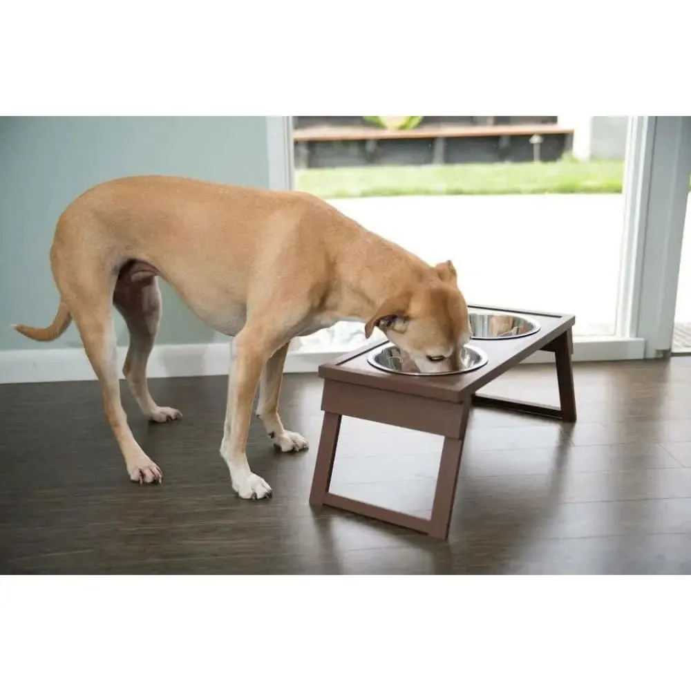 Home HiLo Adjustable Double Diner Cat/Dog Bowl