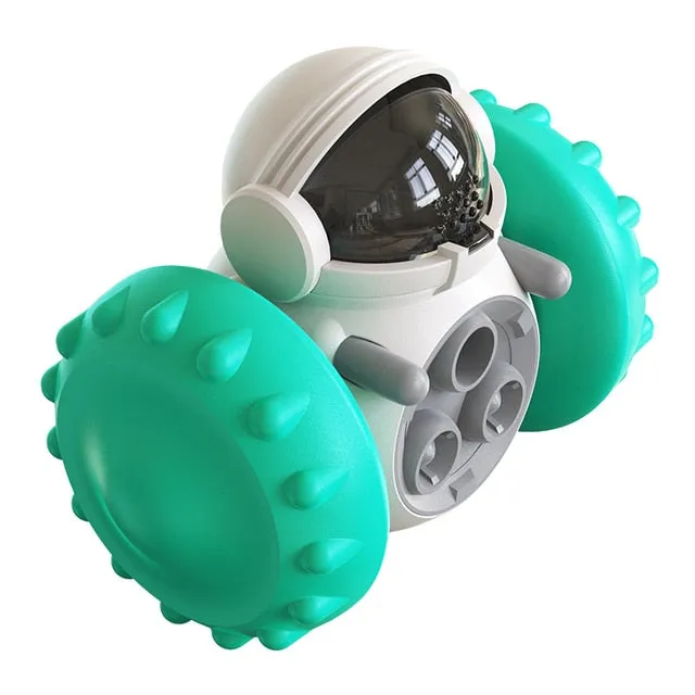 Interactive Dog Puzzle Toy with Slow Feeder Tumbler for Pet Food Dispenser