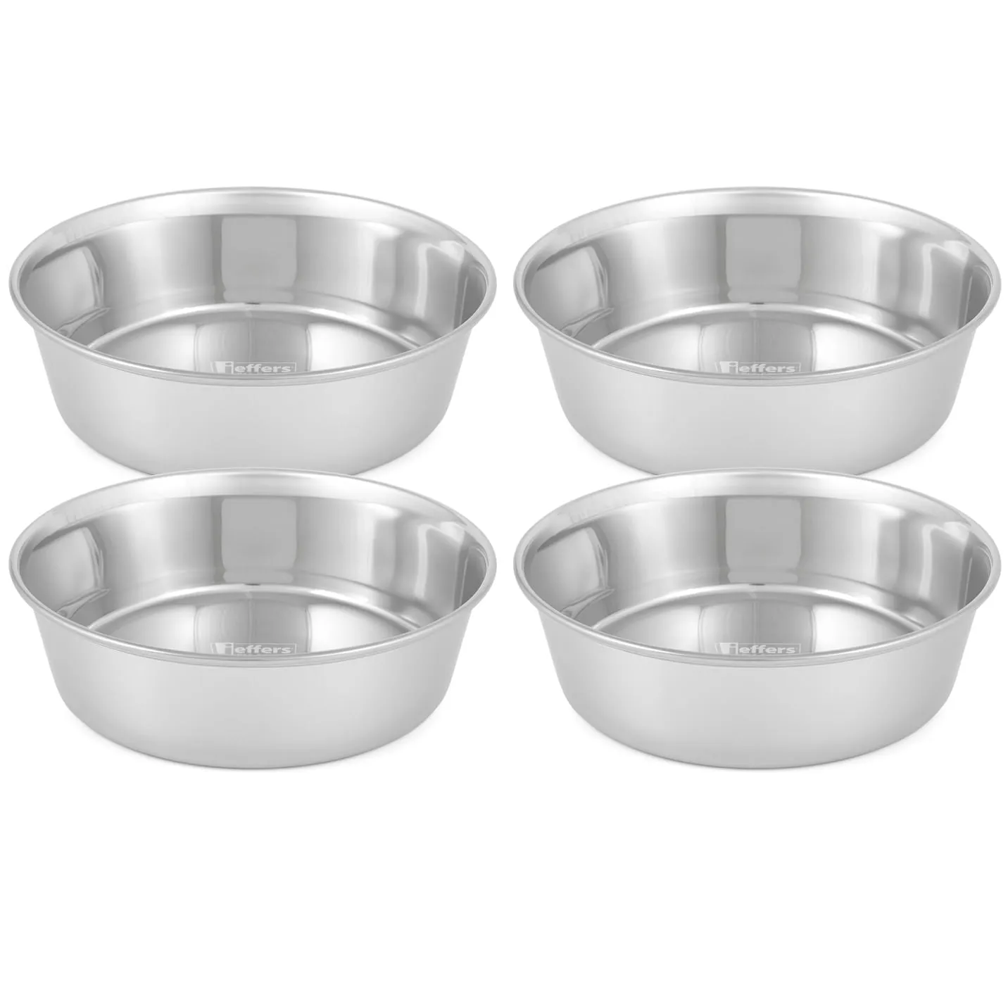 Jeffers Heavy Duty Stainless Steel Food & Water Bowls for Pets