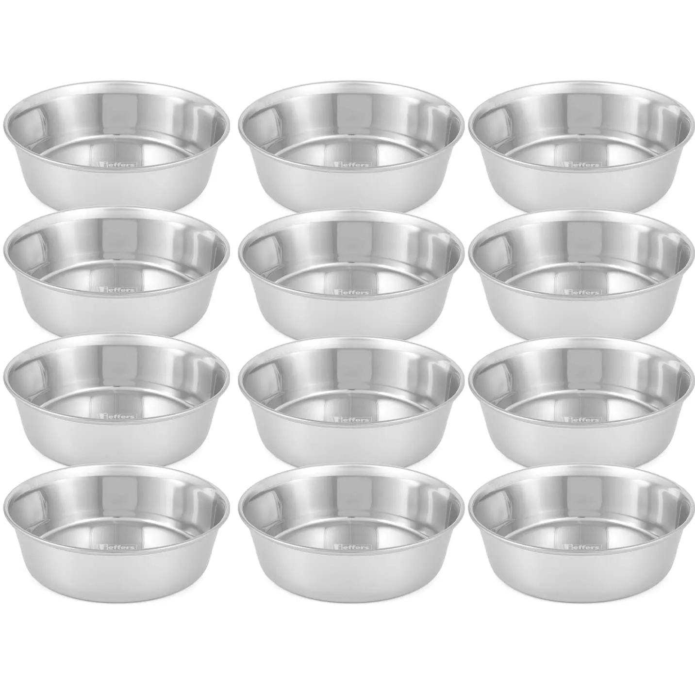 Jeffers Heavy Duty Stainless Steel Food & Water Bowls for Pets