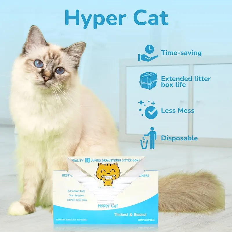 Jumbo Cat Litter Box Liners 10