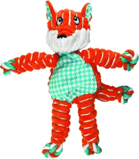 KONG - Floppy Knots Fox - Internal Knotted Ropes and Minimal Stuffing for Less Mess - For Small/Medium Dogs