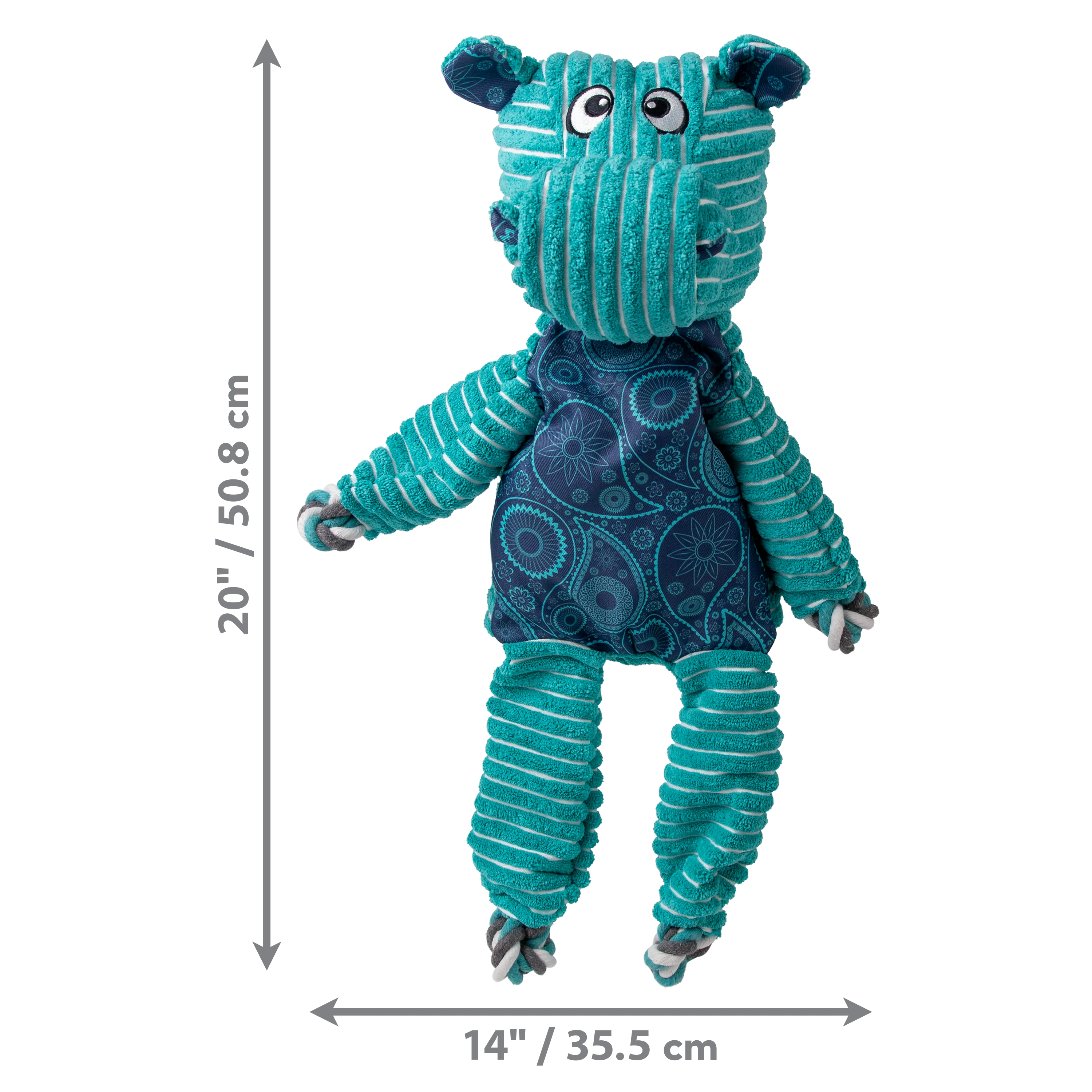 KONG Floppy Knots JUMBO Hippo