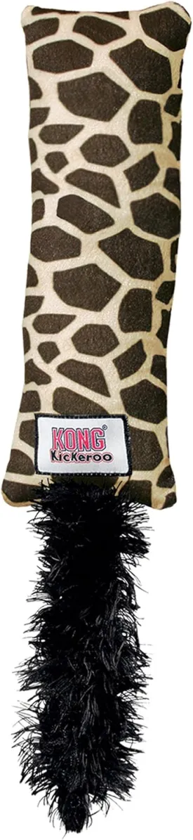 KONG - Kickeroo Giraffe Pattern - Play Enticing Cat Toy, North American Premium Catnip