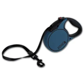 Kong Retractable Tape Leash Terrain Blue