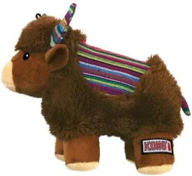 KONG Sherps Dog Toy  Medium Size, Plush Squeaky Toy for Indoor Play, Soft & Durable (Yak)