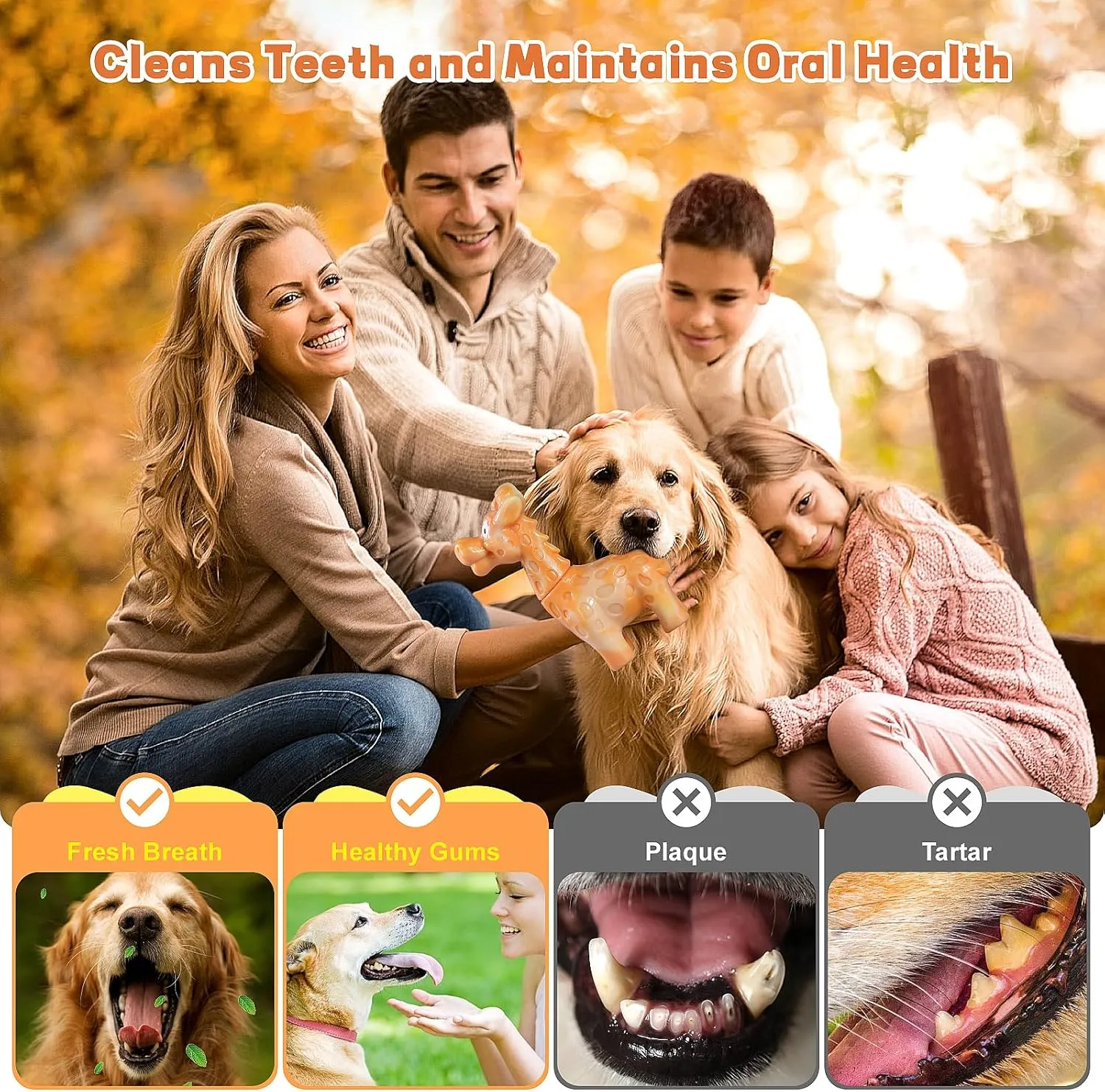 Large Dog Chew Toys for Aggressive Chewers, Indestructible Dog Toys for Large Breed - Giraffe Shape Durable Dog Toys - Heavy Duty Dog Toys for Small/Medium/Large Dogs Breed(Yellow, Bacon Flavor)