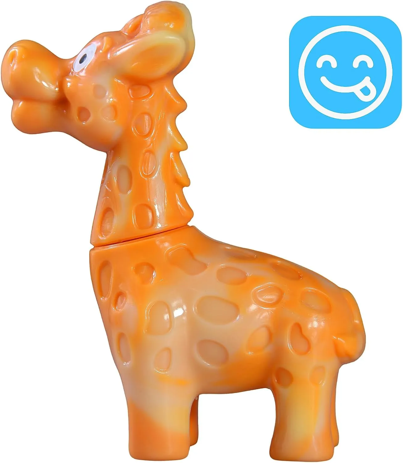 Large Dog Chew Toys for Aggressive Chewers, Indestructible Dog Toys for Large Breed - Giraffe Shape Durable Dog Toys - Heavy Duty Dog Toys for Small/Medium/Large Dogs Breed(Yellow, Bacon Flavor)