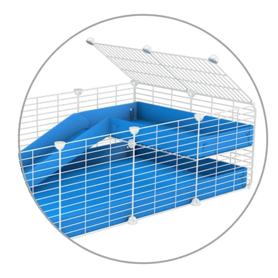 Loft 2x1 for white C&C cage - Coroplast   Grids