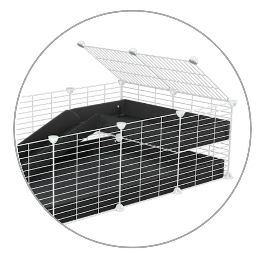 Loft 2x1 for white C&C cage - Coroplast   Grids