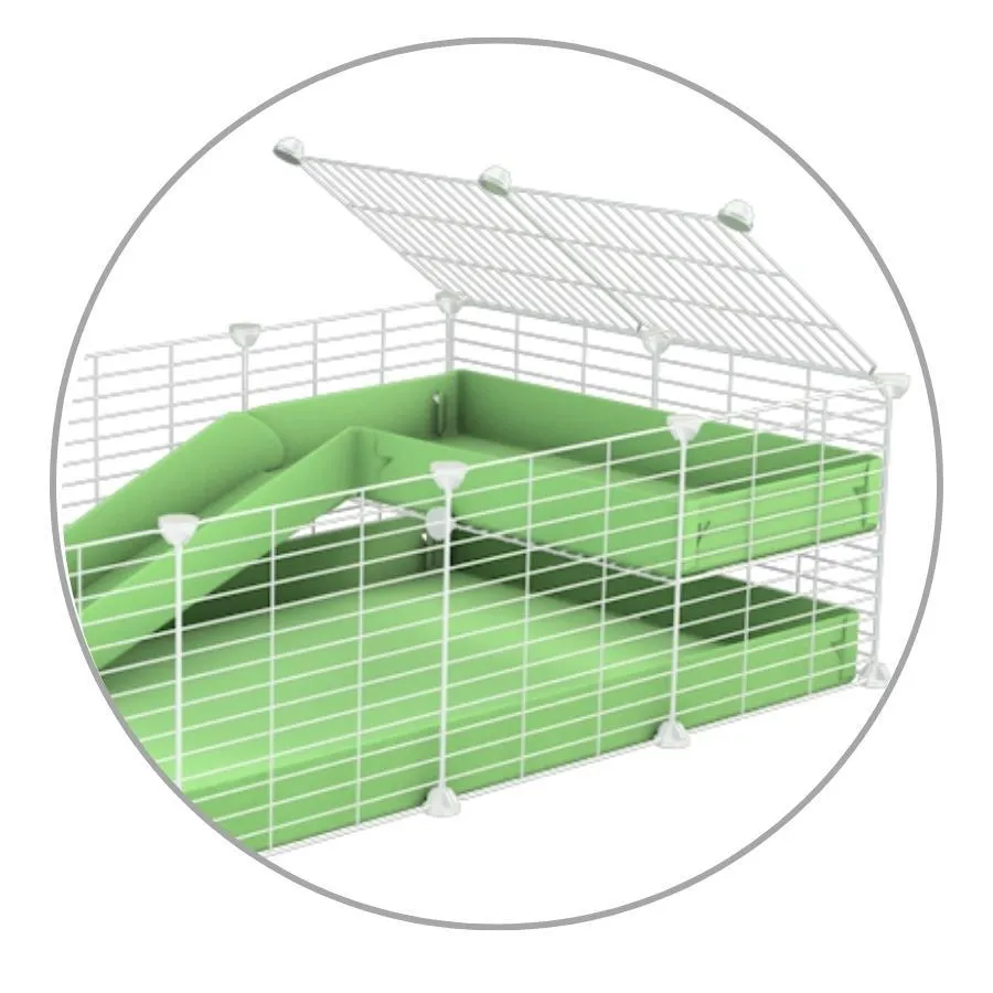 Loft 2x1 for white C&C cage - Coroplast   Grids