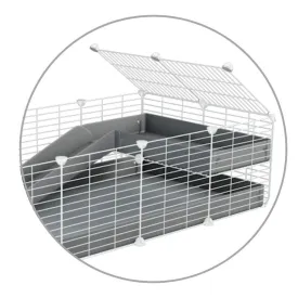 Loft 2x1 for white C&C cage - Coroplast   Grids