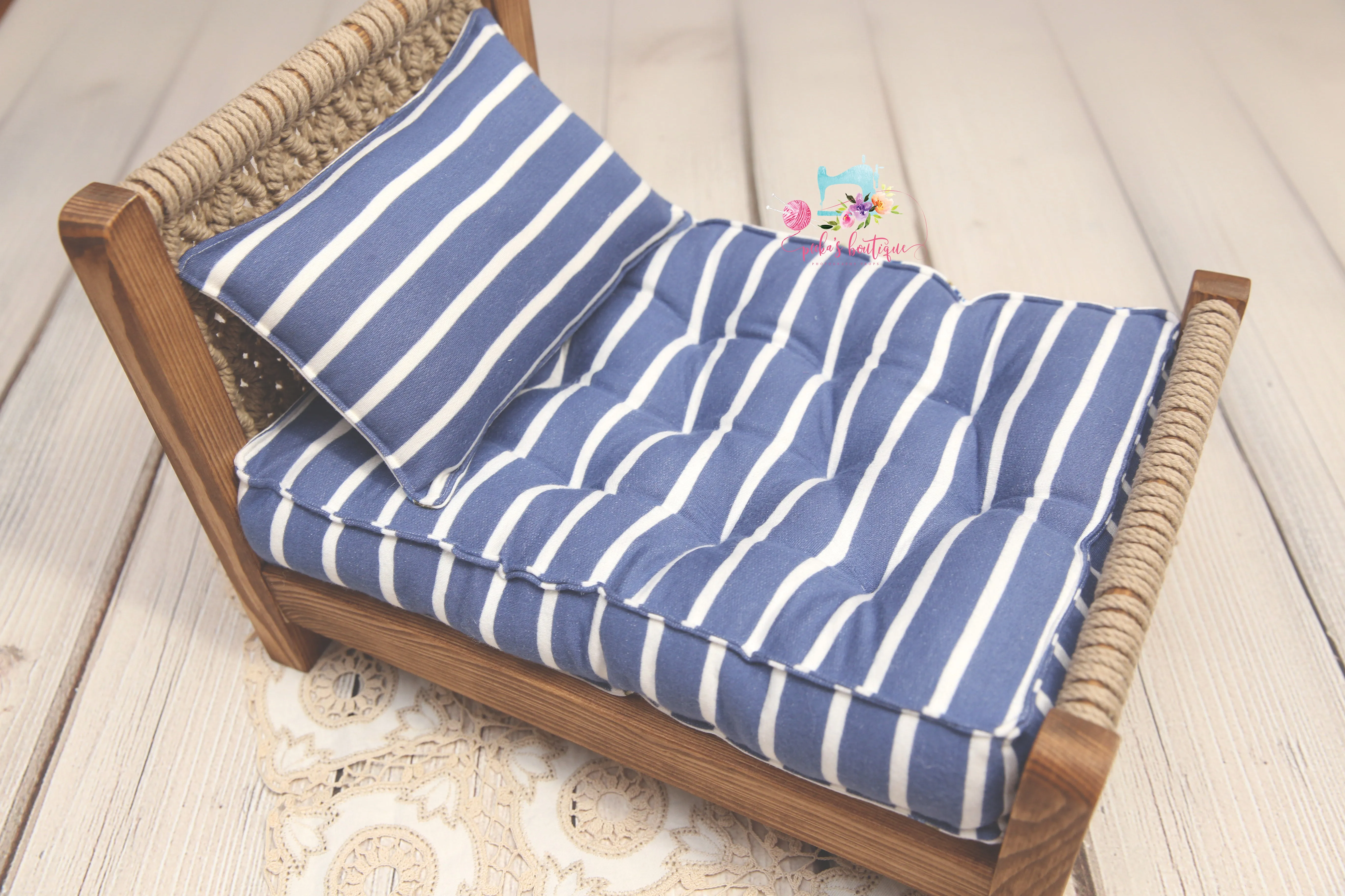 MADE TO ORDER- REVERSIBLE 2 Color Blueberries - NB Mattress
