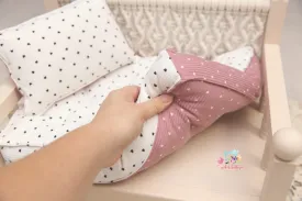 MADE TO ORDER- REVERSIBLE 2 Color Valentine Hearts - NB Mattress